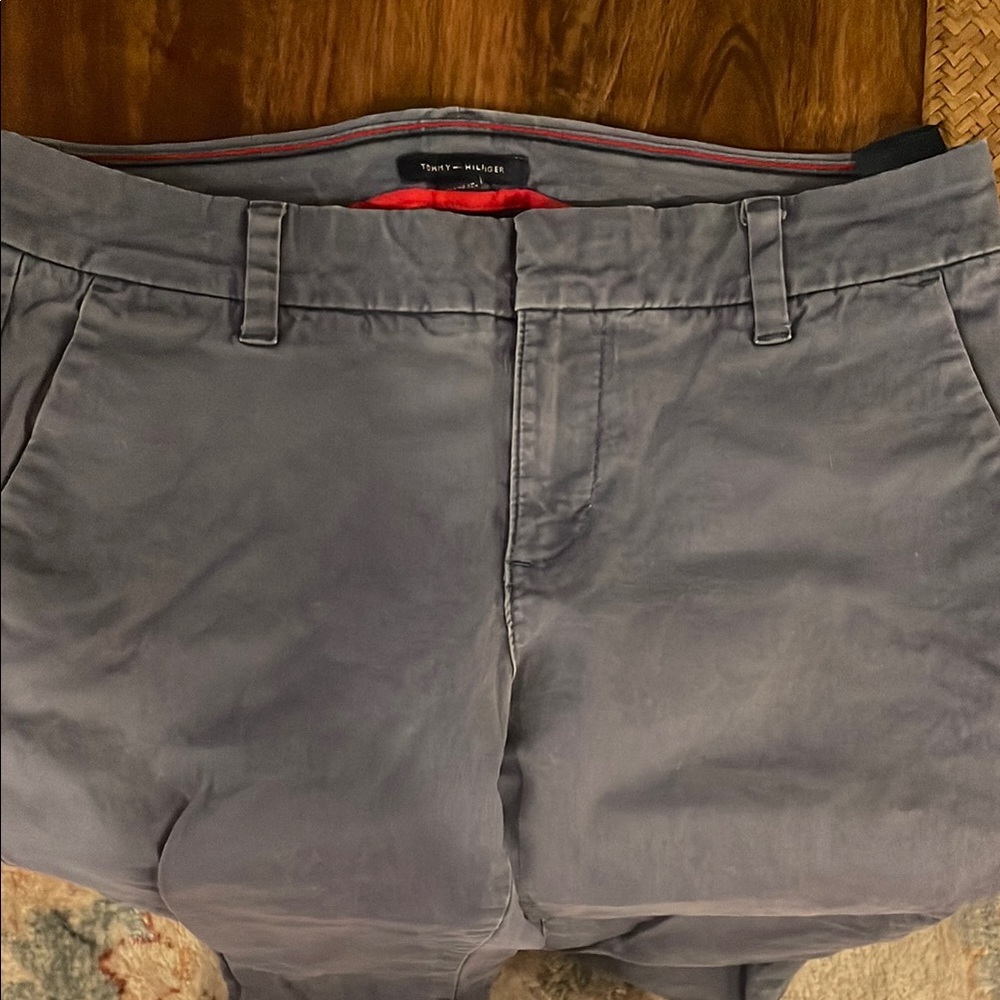 Tommy Hilfiger washed out Blue cotton chinos